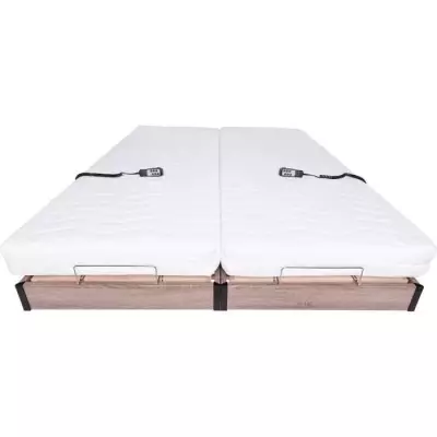 Ensemble relaxation matelas + sommiers électriques 2x70x190 - Mousse