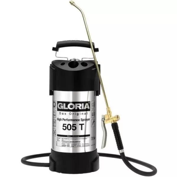 Pulvérisateur - GLORIA - 505 T - 5L - Acier inoxydable - 6 bars