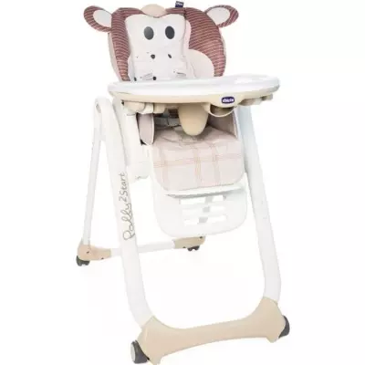 CHICCO - Chaise Haute Polly 2 Start Monkey