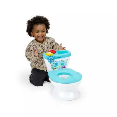 BABY EINSTEIN Pot & Réducteur de Toilette 2 en 1 avec Chasse d'eau mu