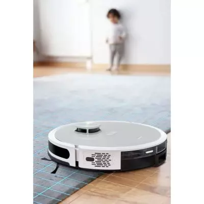 MEDION X21 SW - Robot Aspirateur Laveur avec Station de Vidange - Navi