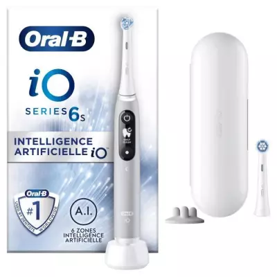 Oral-B iO 6S Brosse a Dents Électrique connectée Bluetooth Grise, 2