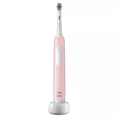 Brosse a dents électrique ORAL-B Pro 1 - rose - sans fil - 1 brossett