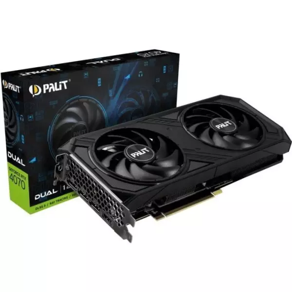 PALIT Carte Graphique - GeForce RTX 4070 Dual - 12Go