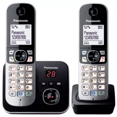 Téléphone sans fil duo PANASONIC KXTG6822 avec réduction de bruit e