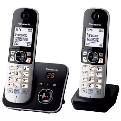 Téléphone sans fil duo PANASONIC KXTG6822 avec réduction de bruit e