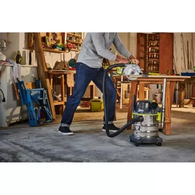 RYOBI - Aspirateur eau et poussiere 18V ONE+ - cuve inox 18 L - 11,4 k