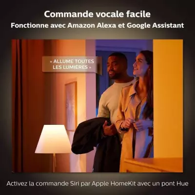 Philips Hue White & Color Ambiance, Iris compatible Bluetooth, Blanc,