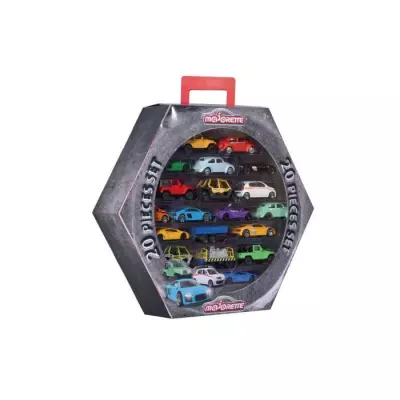 Coffret 20 véhicules Majorette - Collections Street Car, SOS, Racing