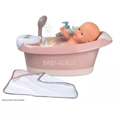 Baignoire balnéo pour poupon jusqu'a 42 cm - Smoby Baby Nurse - Jets