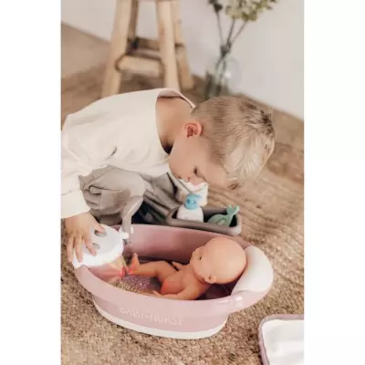 Baignoire balnéo pour poupon jusqu'a 42 cm - Smoby Baby Nurse - Jets