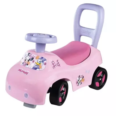 Smoby - Porteur auto enfant 2 en 1 - Minnie - Coffre sous la selle - D