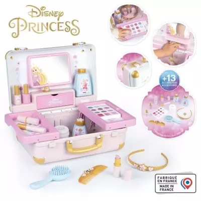 Smoby - Disney Princesse - Valise beauté facile a transporter - 13 ac