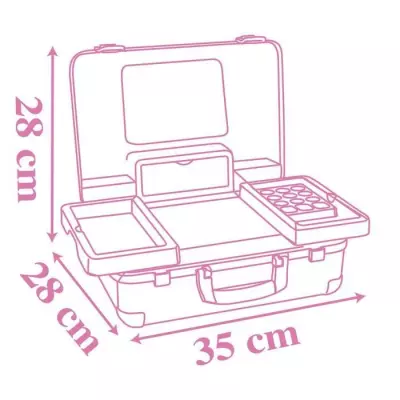 Smoby - Disney Princesse - Valise beauté facile a transporter - 13 ac