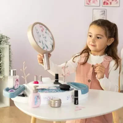 Smoby - My beauty studio - Coiffeuse sur table avec miroir inclinable