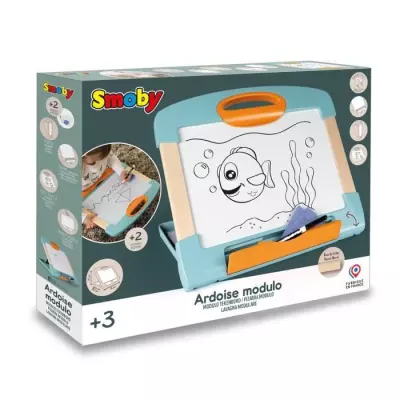 Smoby - Ardoise modulo magnétique - Facilement transportable - 3 mani