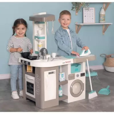 Tefal cuisine clean - 2 espaces de jeu : cuisine ménage - des 3 ans