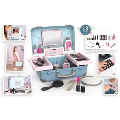 Smoby - My Beauty Vanity - Valise Beauté pour Enfant - Coiffure + Ong