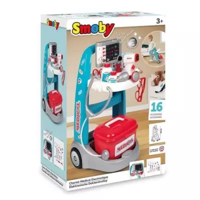 Smoby chariot médical électronique - des 3 ans