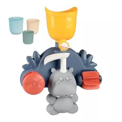 Jouet de bain Smoby Little Smoby Hippo - Toboggan et roues pour bébé