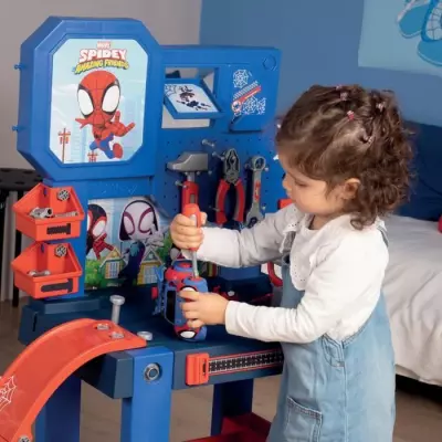 Etabli Bricolo Center Spidey - Smoby - Blanc - 4 - 3 ans - Mixte - Pla