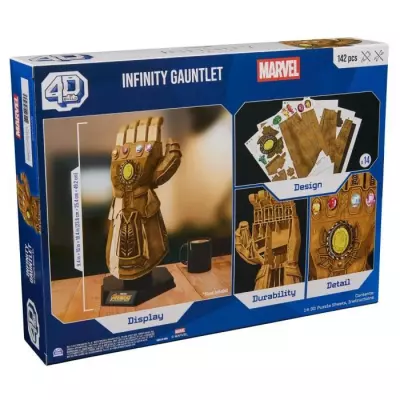 Marvel - GANT DE L'INFINI DE THANOS - Maquette 4D a construire - 35 cm