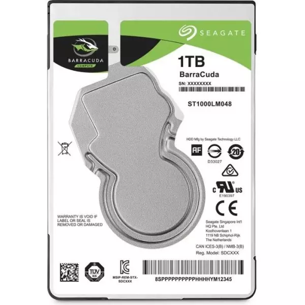 SEAGATE - Disque dur Interne - BarraCuda - 1To - 5 400 tr/min - 2.5