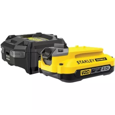 Starter Kit - STANLEY FATMAX V20 - SFMCB10D1-QW - Chargeur 1,25A + 1 B