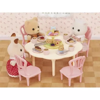 La table du goûter - SYLVANIAN FAMILIES - 5742 - Set de table avec ch