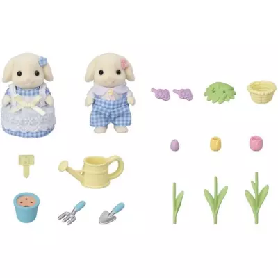 Poupée - SYLVANIAN FAMILIES - Le frere et la soeur Lapin Bélier - Ja