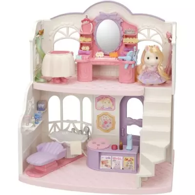 Mini-univers - SYLVANIAN FAMILIES - Salon de coiffure des poneys - Acc