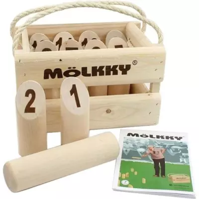 Jeu de quilles Mölkky - TACTIC - Version Luxe - Bois massif - Mixte -