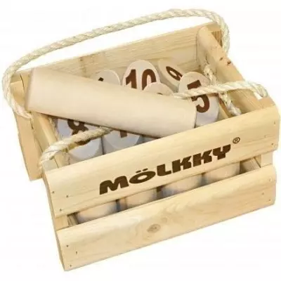 Jeu de quilles Mölkky - TACTIC - Version Luxe - Bois massif - Mixte -