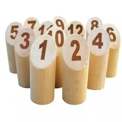 Jeu de quilles Mölkky - TACTIC - Version Luxe - Bois massif - Mixte -