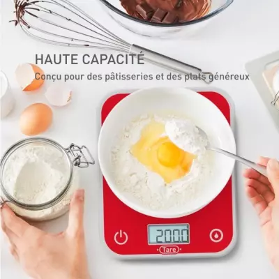 TEFAL Balance de cuisine électronique Écran rétroéclairé Capacit