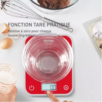 TEFAL Balance de cuisine électronique Écran rétroéclairé Capacit