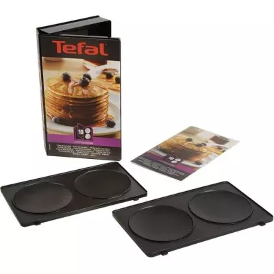 TEFAL - Snack Collection - Lot de 2 Plaques Pancakes - Noir - Compatib