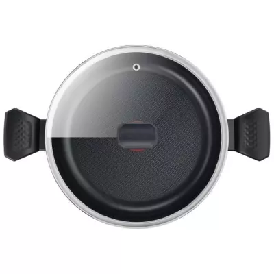 TEFAL Easy Cook & Clean Faitout 24 cm + couvercle verre, Non induction