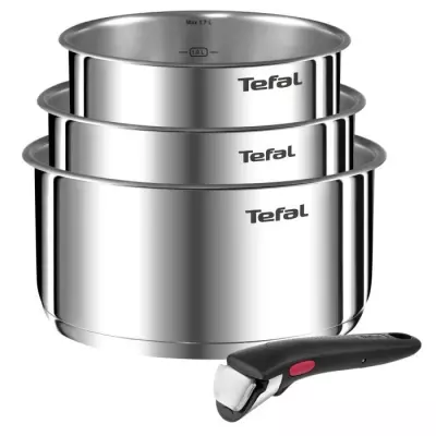 TEFAL INGENIO Emotion Lot de 3 casseroles 16/18/20 cm + poignée amovi