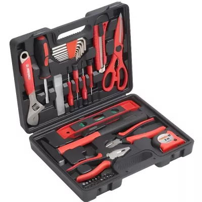 MEISTER Toolbox 44pc: Compact & Complete Hand Tool Kit