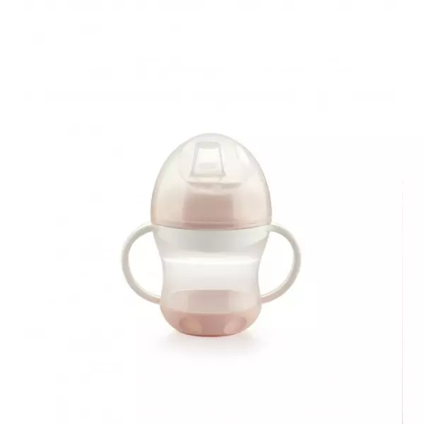 THERMOBABY Tasse anti-fuites + couv - Rose poudré