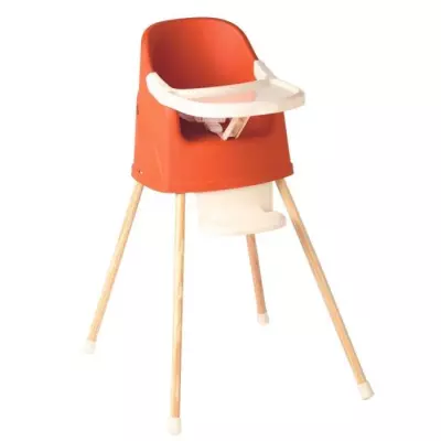 Chaise haute évolutive YOUPLA Thermobaby - Terracotta - Fabriquée en