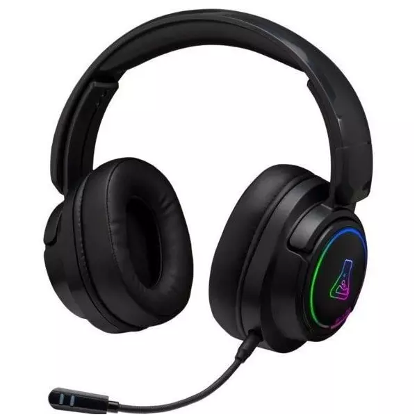 Casque Gamer sans fil - The G-Lab - KORP IRIDIUM - Microphone - RGB - PC/PS4/Xbox One - Noir