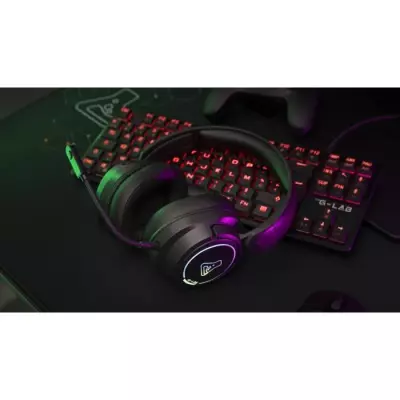 Casque Gamer sans fil - The G-Lab - KORP IRIDIUM - Microphone - RGB -