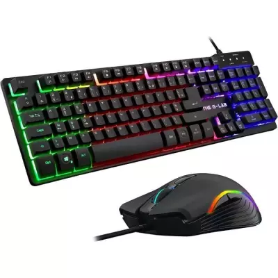 Pack Gamer 2 en 1 - The G-Lab - COMBO KRYPTON - Souris Filaire - Clavi