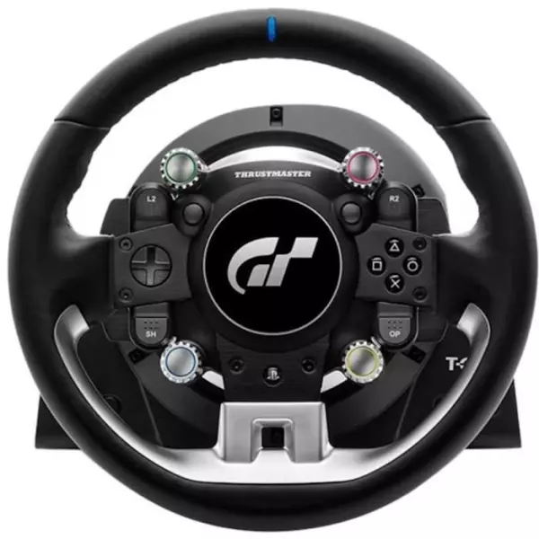 Thrustmaster T-GT II, volant sous licence officielle PlayStation 5 et Gran Turismo, avec un pédalier 3 pédales (compatible PS4