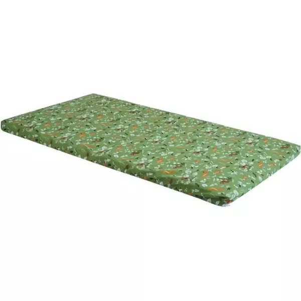 Matelas bébé nomade - TINEO - Safari - Déhoussable - 60x120 cm - Vert