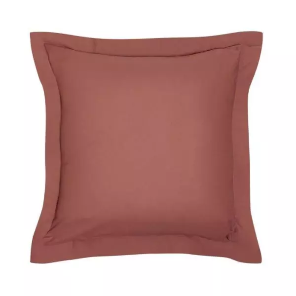 Taie d'oreiller TODAY Essential - 63 x 63+5 cm - 100% Coton uni - Terracotta