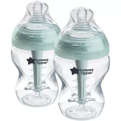 Lot de 2 biberons - TOMMEE TIPPEE - AAC - Anti colique - 260 ml - Tran