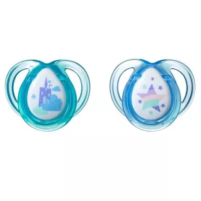 Sucette Tommee Tippee Anytime 0-6m Deux Pandas - Lot de 2 - Silicone -